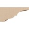 Ekena Millwork 5"W x 10"D x 5"H Wide Asheboro Rough Cedar Woodgrain TimberThane Corbel, Primed Tan CORUR05X10X05ASHRCPR - alternate 4